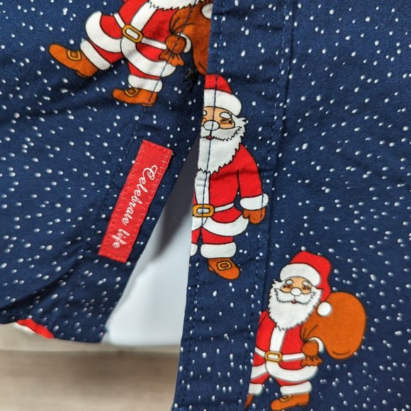 Denim & Flower* Men's Short Sleeve Button Down Curved Hem Shirt~ Size XL - Picture 11 of 12